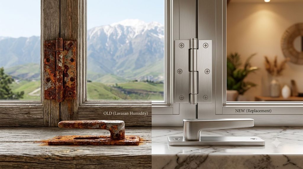 تعویض پنجره دیمی با دوجداره